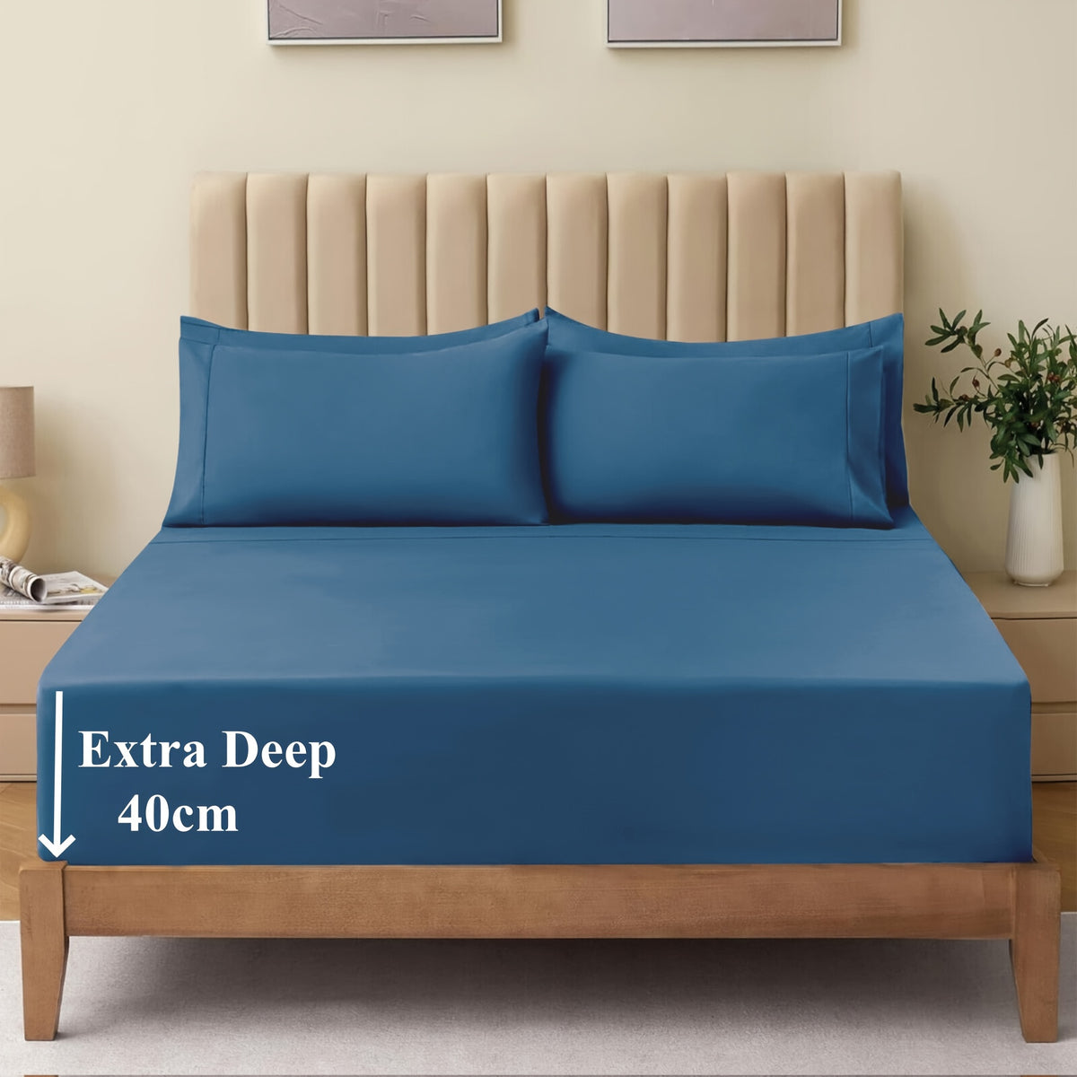 Soft Bed Sheet Set – 3-Piece 40cm Deep-Pocket Bedding – additional product view 54
