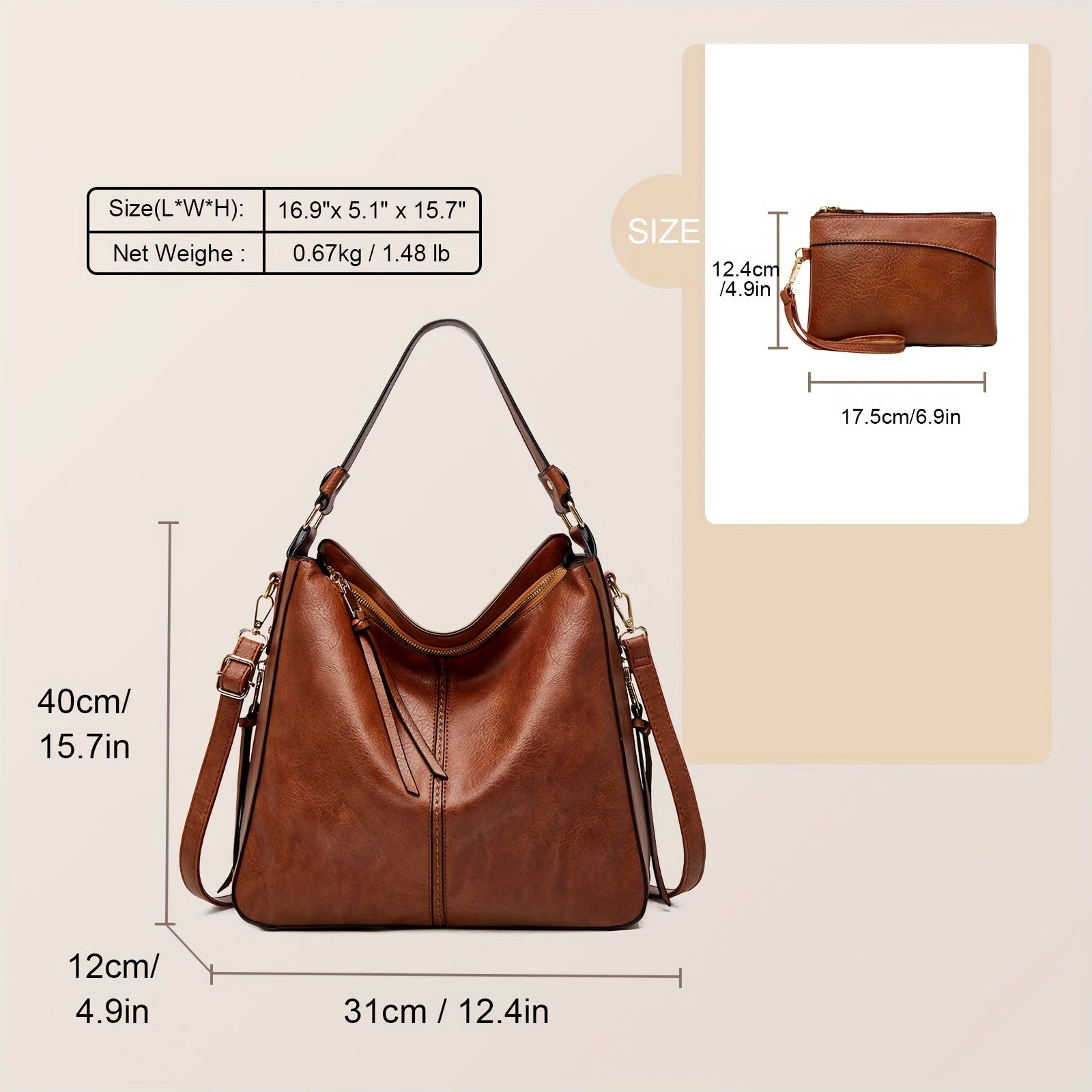 New Large-Capacity Women'S Tote Bag - A Easy And Elegant Handbag with a Sophisticated Style, Suitable for Casual Wear, Versatile for Daily Commuting, And Ideal for Single-Shoulder Cross-Body Carrying