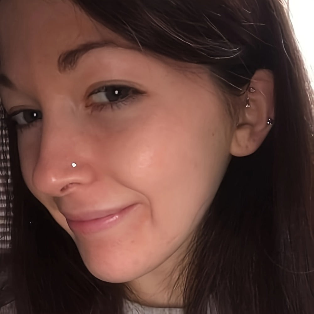8-Piece Magnetic Clip-On Nose Ring Set product detail 4