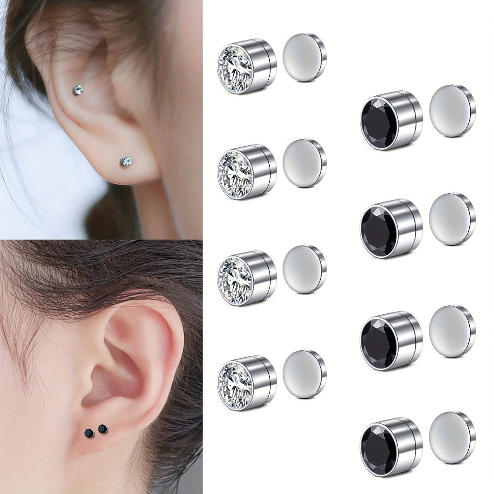 8-Piece Magnetic Clip-On Nose Ring Set product detail 5