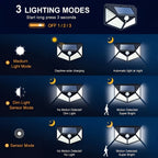 8-Piece Solar Motion Sensor Security Wall Light – 3 Modes – additional product view 10