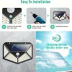 8-Piece Solar Motion Sensor Security Wall Light – 3 Modes – additional product view 11