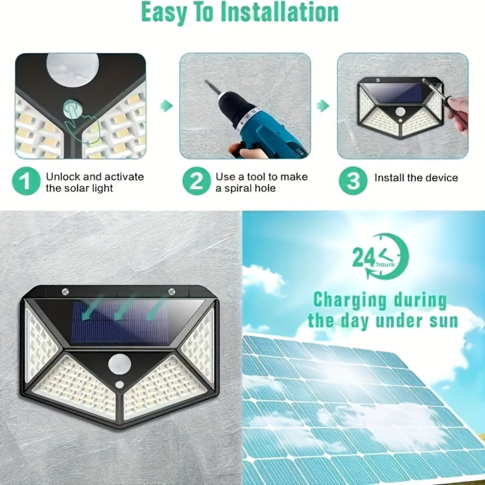 8-Piece Solar Motion Sensor Security Wall Light – 3 Modes – additional product view 11