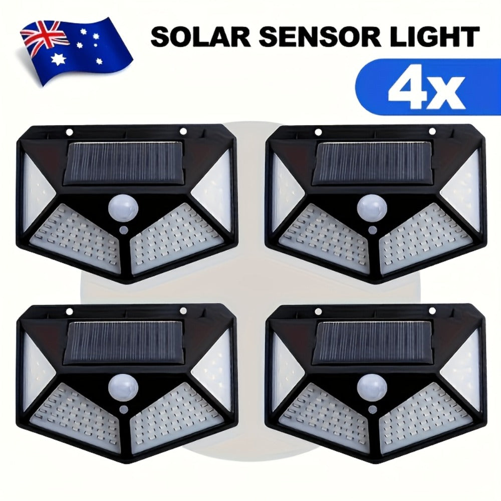 8-Piece Solar Motion Sensor Security Wall Light – 3 Modes – close-up product details