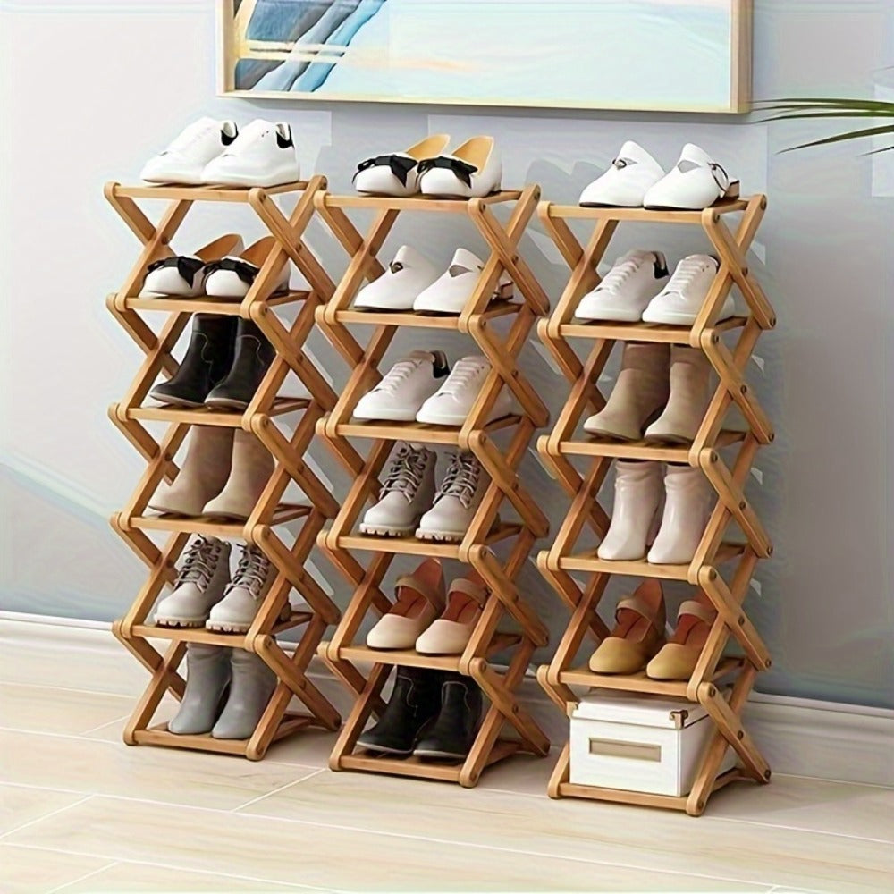8-Tier Foldable Freestanding Shoe Rack product detail 8