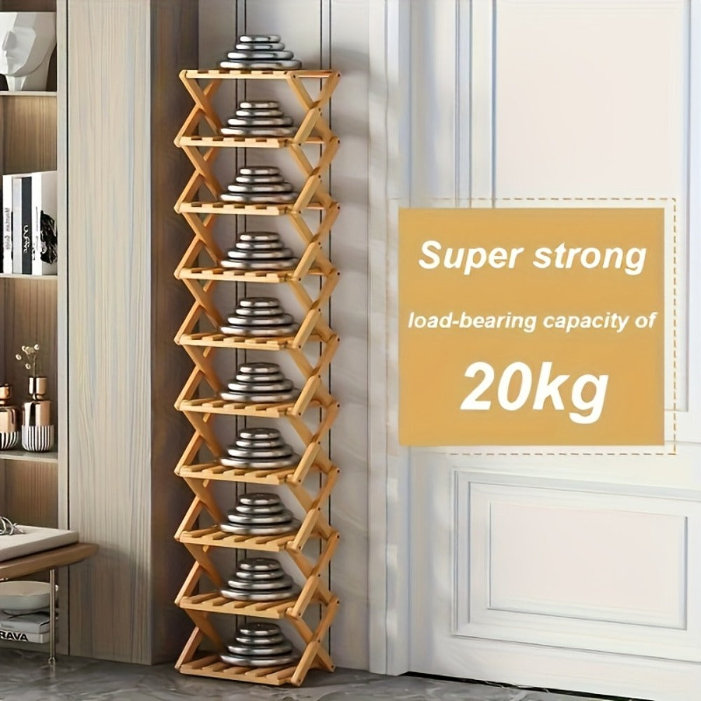 8-Tier Foldable Freestanding Shoe Rack product detail 2