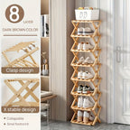 8-Tier Foldable Freestanding Shoe Rack product detail 3