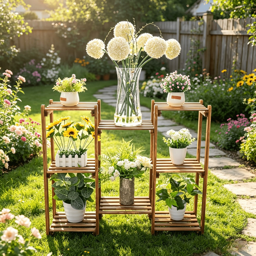 8-Tier Rustic Plant Stand product detail 2