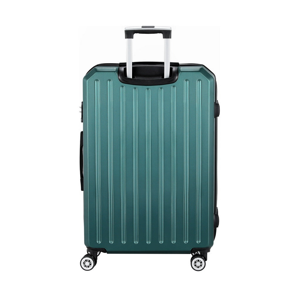 28 Inch 75Cm Luggage Trolley Travel Suitcase Carry on Storage TSA Hardshell Atrovirens