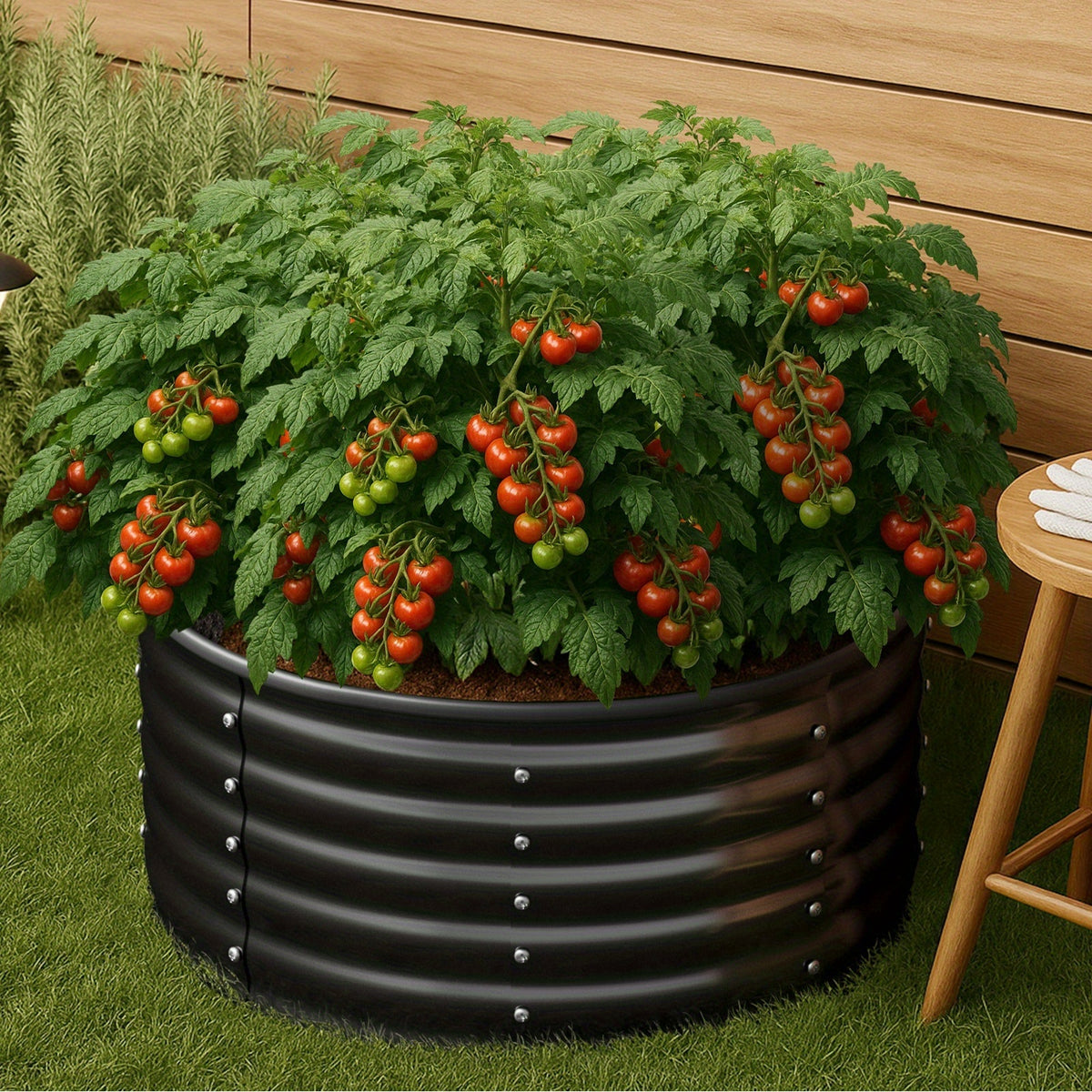80x80x68cm Galvanised Steel Raised Garden Bed product detail 15