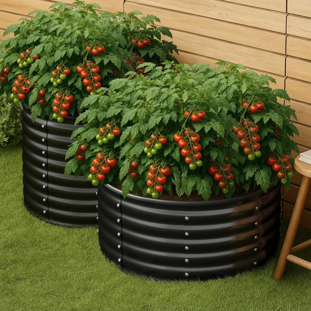 80x80x68cm Galvanised Steel Raised Garden Bed for Australian use