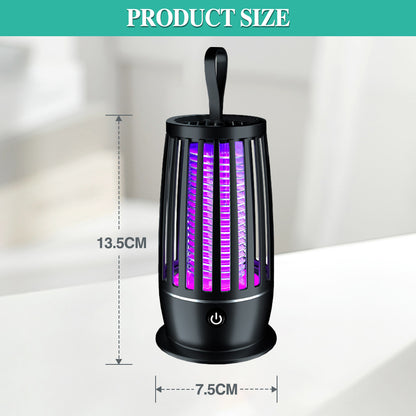 USB Rechargeable Mosquito Killer Lamp 2 Modes Portable Dual-Use Design Ultra-Quiet for Indoor & Outdoor Use, Quiet Operation Ideal for Bedroom, Office, RV, Camping - Essential Summer Mosquito Repellent, Mosquito Repellent Device