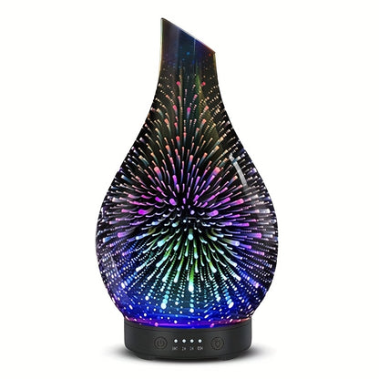 Soundwave Technology Cool Mist Essential Oil Diffuser / 7-Color Night Light & Auto Shut-Off / Aromatherapy Diffuser / 4 Timer Settings / Whisper Quiet Operation / Waterless Shut-Off / Top-Fill for Home, Bedroom, Office