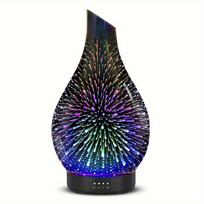 Soundwave Technology Cool Mist Essential Oil Diffuser / 7-Color Night Light & Auto Shut-Off / Aromatherapy Diffuser / 4 Timer Settings / Whisper Quiet Operation / Waterless Shut-Off / Top-Fill for Home, Bedroom, Office