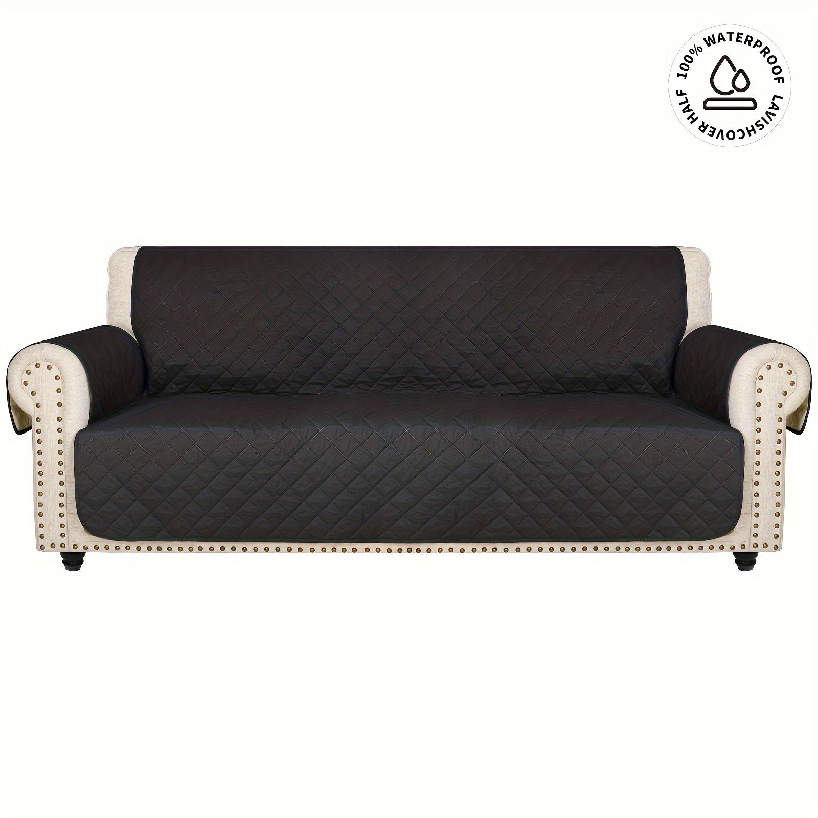 High Quality Sofa Towel, Pet Scratch Resistant Sofa Cover, Upgraded Non-slip Buckle On The Back with Pockets On The Side, Recliner Protector for Bedroom, Office, Living Room, Home Decoration