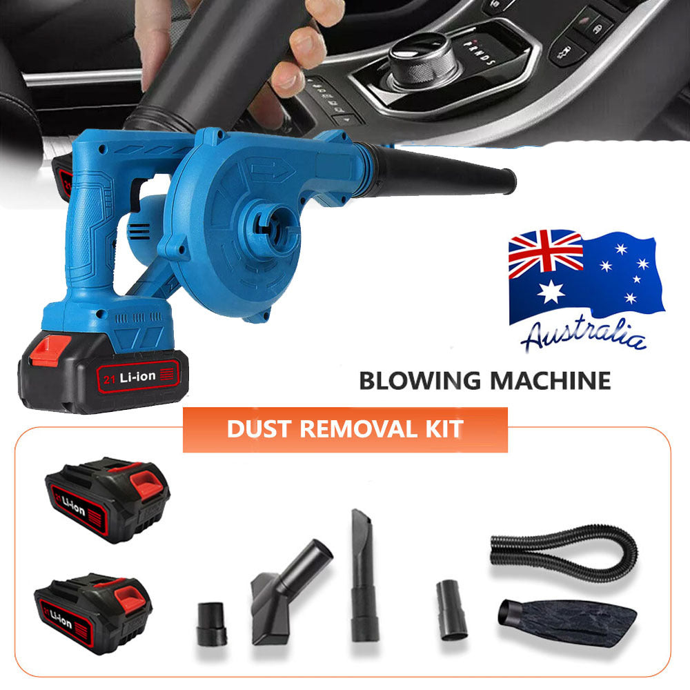 Lightweight Electric Handheld Cordless Leaf Blower with Dual Batteries, 2-in-1 Mode for Lawn Care, Courtyards, Sidewalks, and Snow Removal, Leaf Blower Cordless