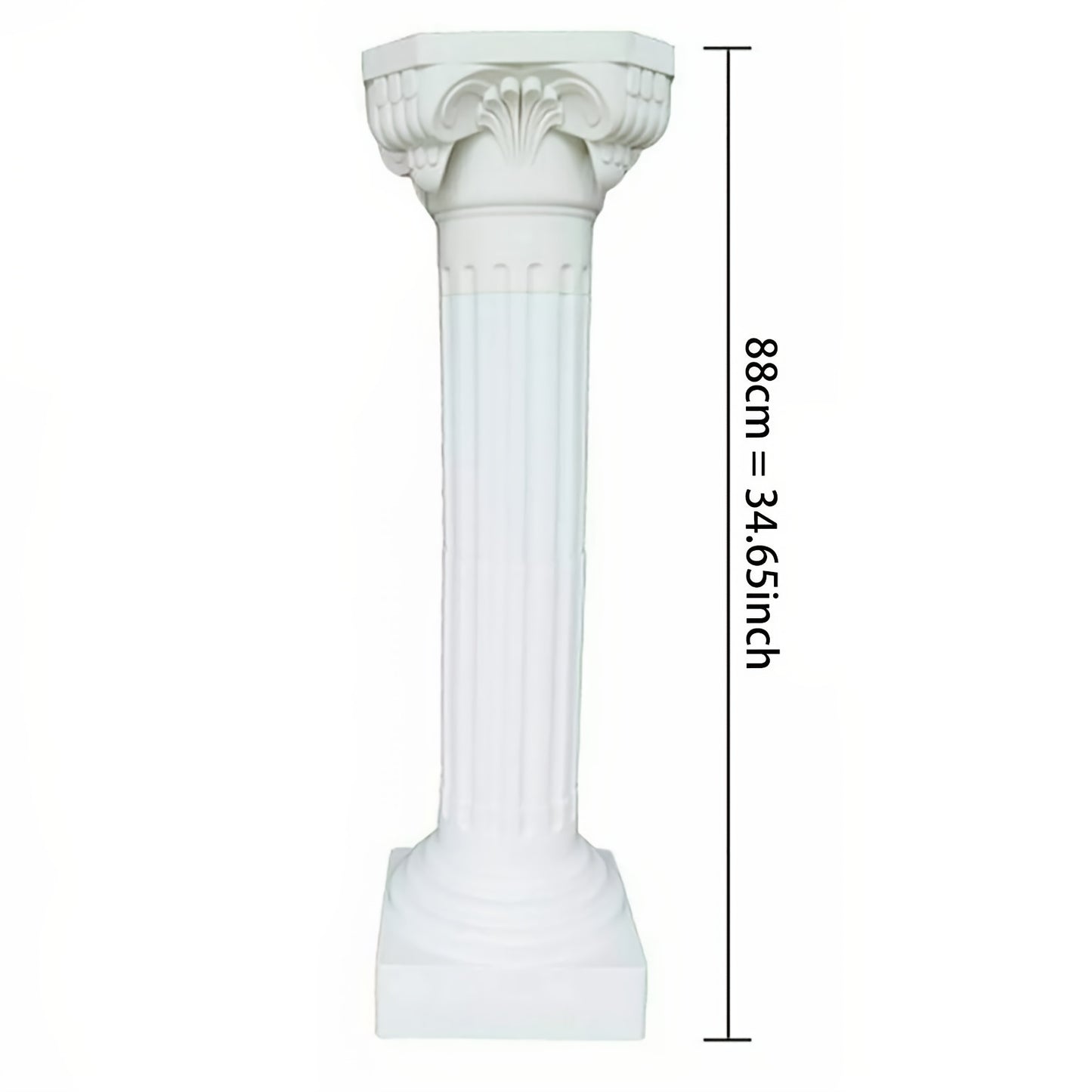 2pcs 88cm Plastic Roman Pillar Greek Column Roman Column Greek Statue, Classic Outdoor Sculpture for Garden, Office Desk Decor, Wedding Party Decoration Ornament, Home Accents