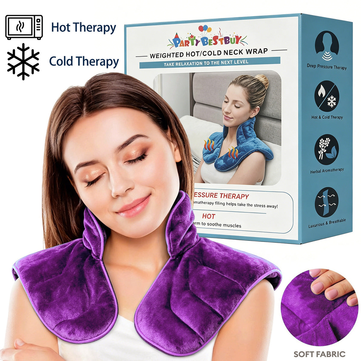 Microwavable Neck and Shoulder Heat Pad detail view 17 for Australian shoppers