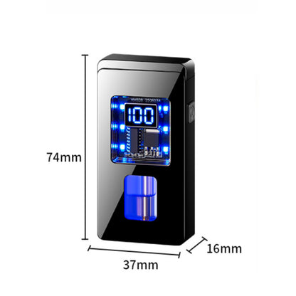 Intelligent Voice-Controlled Dual Flame Lighter with a Gravity Sensor, Designed to Be Windproof for Outdoor Activities, Presented in a Luxurious Black Ice Gift Box, Perfect As a Gift for Men