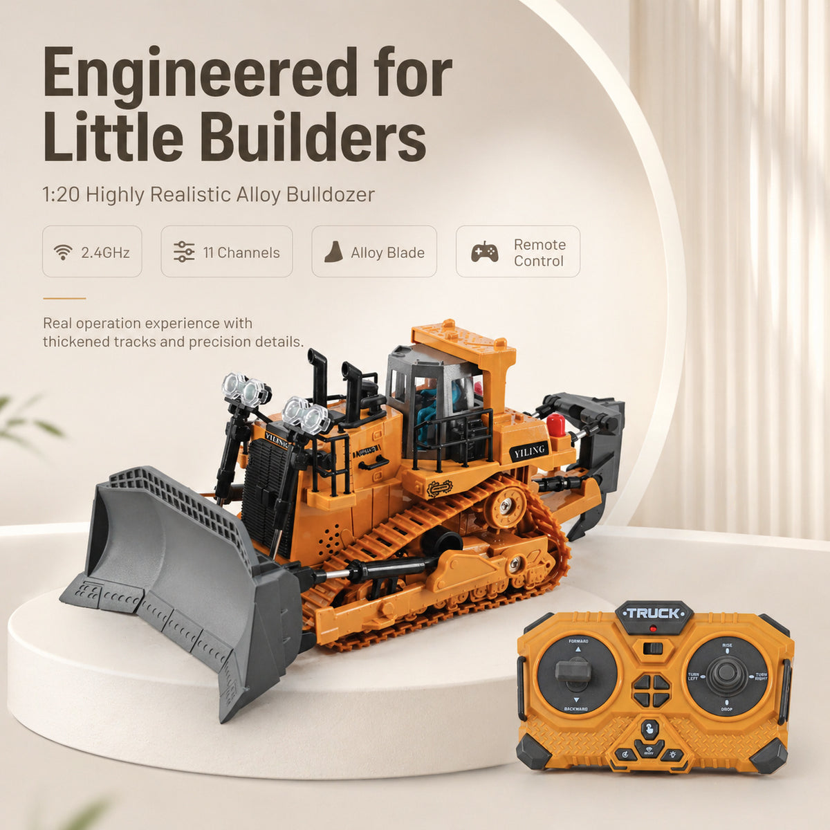 1:18 RC Excavator – Remote-Controlled Construction Toy – additional product view 16