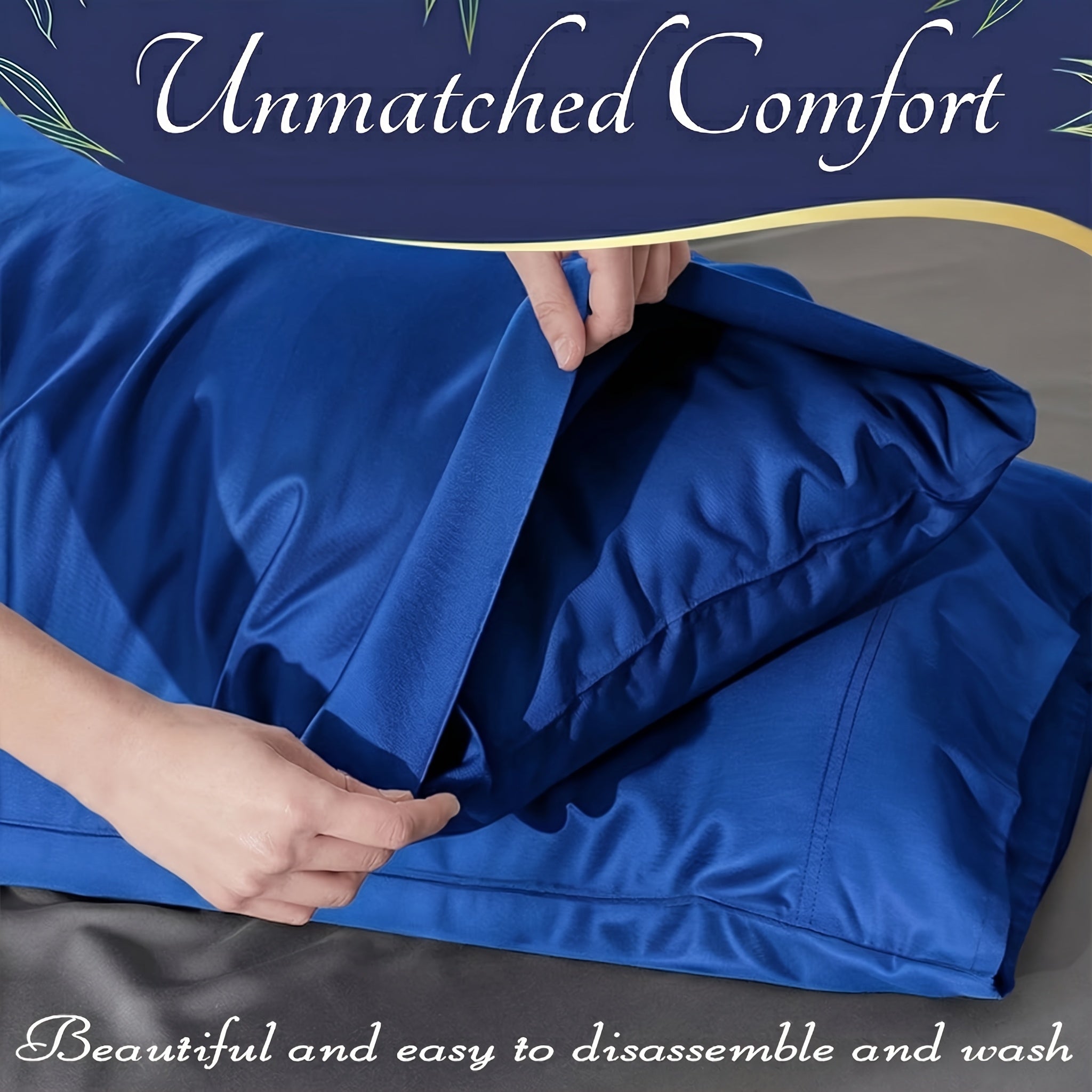 Bamboo Fiber Bedding Including a 3/4pcs Cover, Sheet, And Pillowcases, Designed to Be Soft And Gentle on The Skin, Providing Comfort And Breathability, Ideal for Those Who Sleep Hot, Featuring a Deep Pocket Design for a Snug And Secure Fit