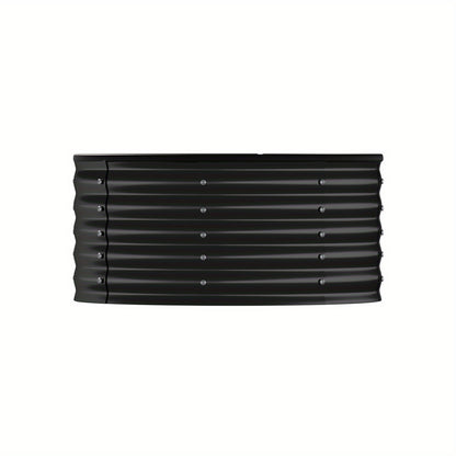 Livsip Garden Bed Round Galvanized Steel Raised Container Planter Box