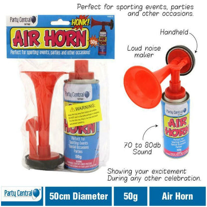 50g Loud Air Horn for Sporting Events, Parties, Celebrations – 70-80dB