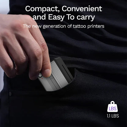 Portable Ink-free Tattoo Machine, Supports Bluetooth And USB Connection, Wireless Printing, Compatible with Android And Apple Systems, Uses Thermal Technology to Assist In The Commercialization Of Tattoos.
