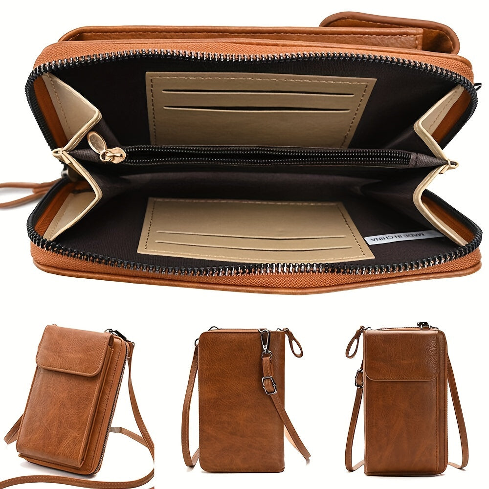 Mini Crossbody Wallet Phone Bag Women Mini Crossbody Purse Cell Phone Shoulder Bag Mini Wallet Over Shoulder Strap