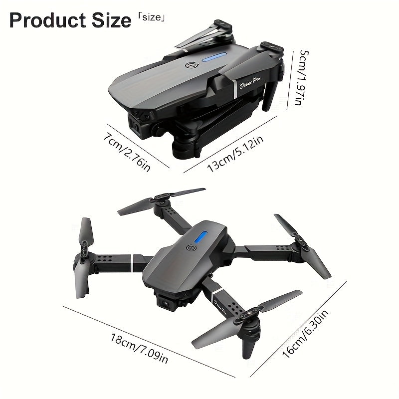Upgraded Foldable Drone with Dual HD Cameras, Obstacle Avoidance, Brushless Motor, Long Range, 360° Flip, One-Key Takeoff/Landing, Stable Flight, App Control, Professional High Quality Drone, Perfect Gift for Adults And Beginners
