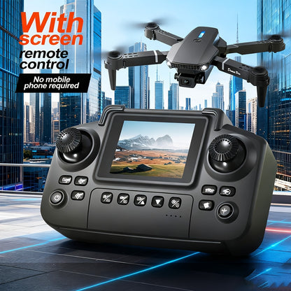 2026 New Drone MAX Enhanced Edition, Featuring a 4K HD Screen Remote, GPS, One-Key Return, Dual Camera Obstacle Avoidance, Brushless Motor, Comes with 2 Batteries, Foldable Arms, User-Friendly for Beginners, Aerial Photography