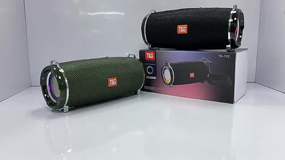 TG192 Is a Powerful Portable Wireless Speaker That Is with an IPX4 Rating. It Features Flashing LED Lights And Can Connect to Mobile Devices, Tablets, And Tvs. It Supports Direct Reading from TF Cards And USB Drives