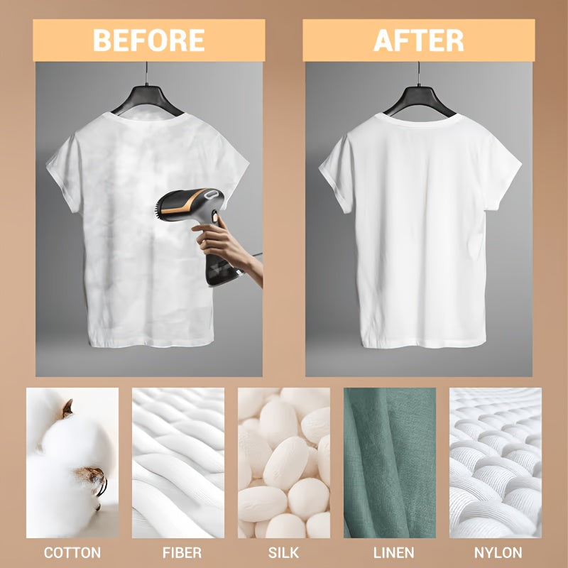1700W Handheld Garment Steamer, Fast Heating And Wrinkle Removal, 335Ml, Compact And Portable, Suitable for All Fabrics, Ideal for Home And Travel