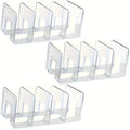 Set of 3 Clear Acrylic Handbag Organizers - Transparent Dividers for Purse Storage, Ideal for Closet Organization And Display in Homes And Retail, Perfect for Sewing Supplies