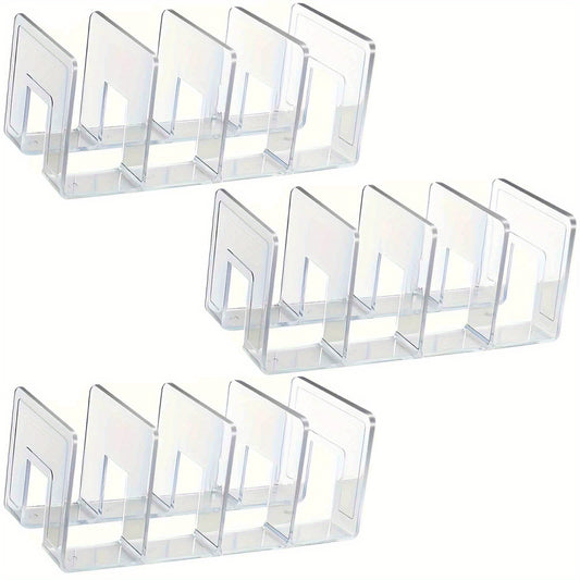 Set of 3 Clear Acrylic Handbag Organizers - Transparent Dividers for Purse Storage, Ideal for Closet Organization And Display in Homes And Retail, Perfect for Sewing Supplies
