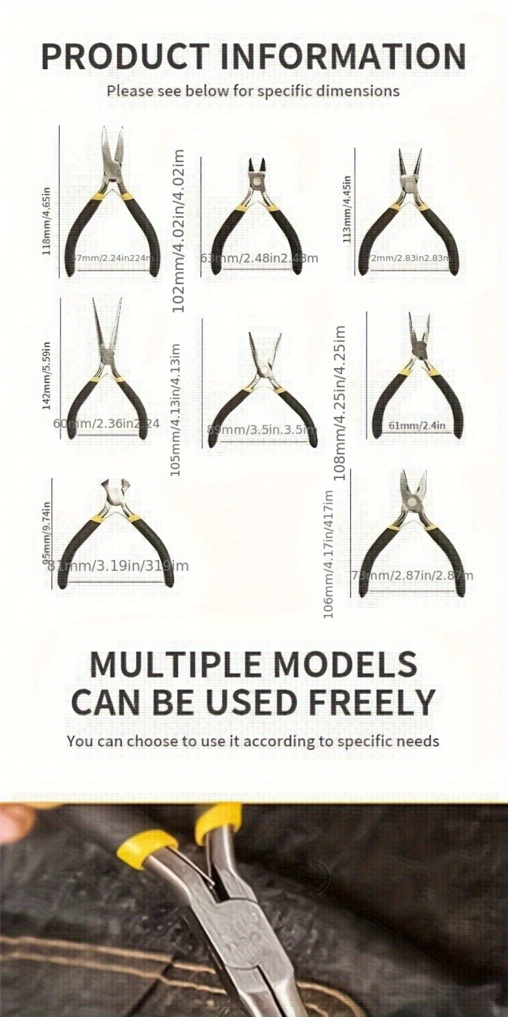 8pcs Jewellery Making Pliers Set product detail 14