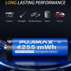8pcs Rechargeable AA Lithium Battery and Charger Set - cameras, toys – design and construction details