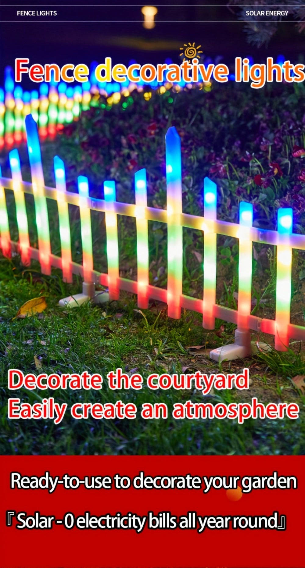 Solar Fence Light Set detail view 12 for Australian shoppers
