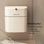 9.46 L White Wall-Mounted Kitchen Bin - countertop and under-sink – main product view