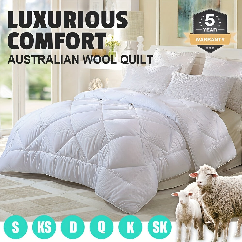 Comfort Luxury 350/500/700GSM Ergonomic Australia Quilt Duvet Doona Winter Summer All Season