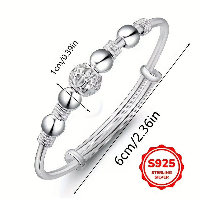 Stylish 925 Sterling Silver Bracelet - Great for Daily Use And Special Events, Perfect Presents for Birthdays, Weddings, New Year'S, Valentine'S Day, 5G