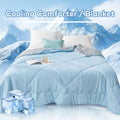 Cooling Comforter/Blanket - Soft Lightweight Breathable Reversible Blanket - Emphasizing Comfort, Arc-Chill Cooling, And Suitability for All Seasons