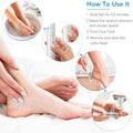 Electric Remover 3-Speed Professional Kit, Professional Pedicure Kit Foot Scrubber for Dry, Dead, Cracked, USB Rechargeable Foot File with Coarse & Fine Rollers, for Hard Skin & Cracked Heels (Cold White)