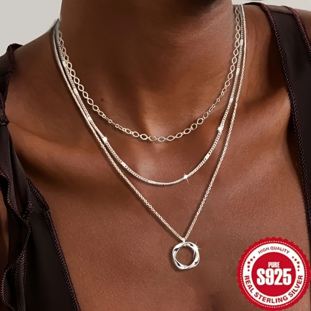 925 Sterling Silver Pendant Necklace product detail 2