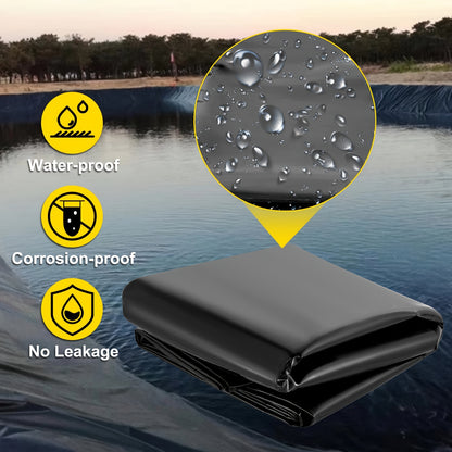 4X4m 5X6m 4X10m 8X10m Heavy Duty Durable PVC Flexible Garden Fish Pond Liner Elasticity Durable Underlaymen Membrane