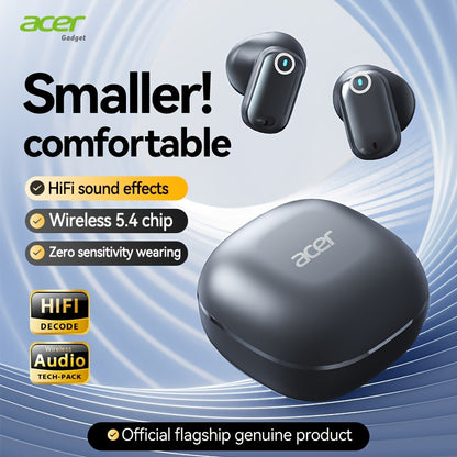 Acer OHR501 Wireless Audio Earbuds, Semi-In-Ear Design Noise Cancelling Headphones, HIFI Sound Quality Music Earphones, Headset for Commute And Fitness, Electronic Product with Touch Control And Voice Call Noise