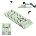 Pilates Board, Foldable Pilates Reformer Set, Multi-Purpose 4 In1 Pilates Reformer Board for Home, Pilates Equipment with Timer for Men, Women