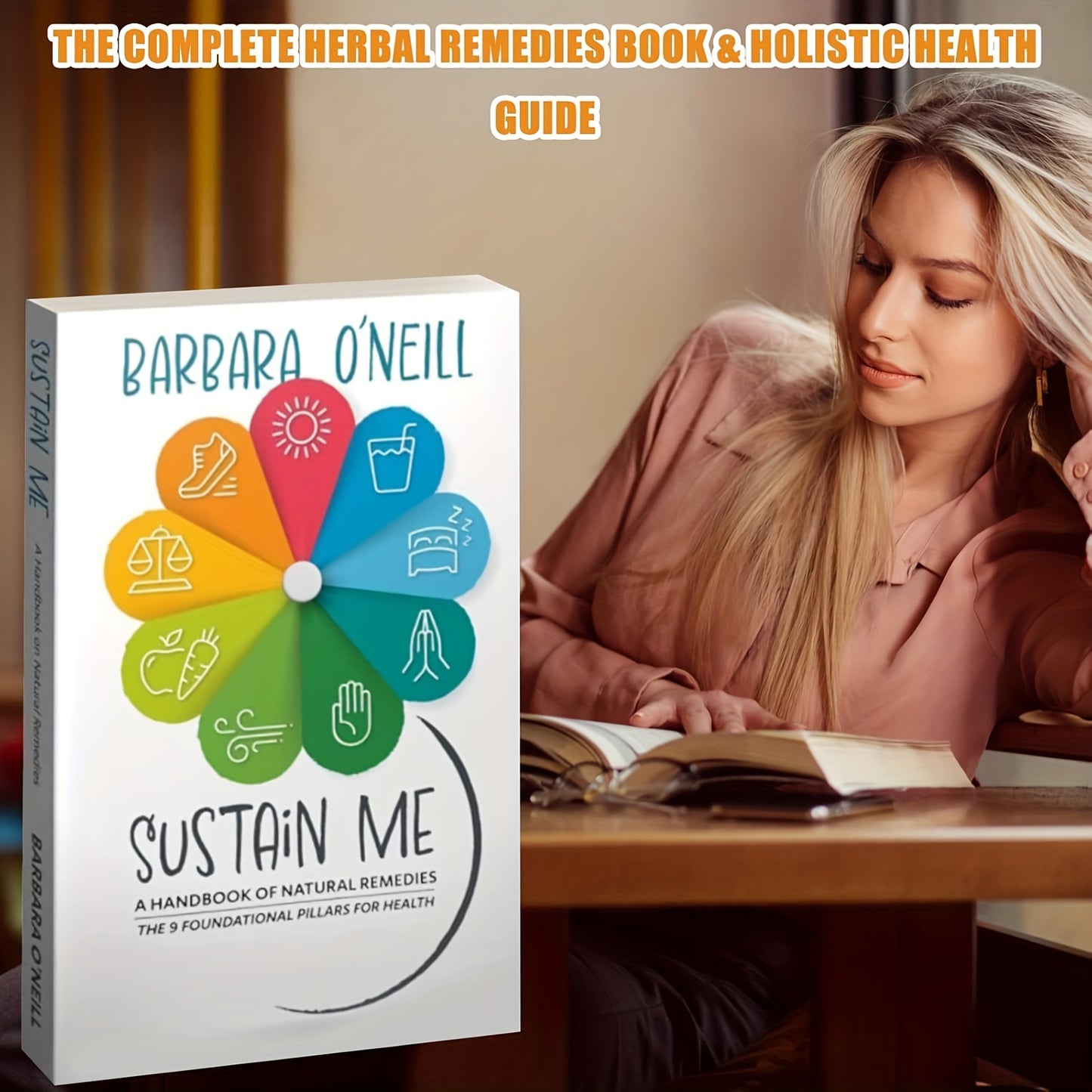 Sustain Me by Barbara O'Neill, a Paperback That Serves As a Thorough Resource on Natural Treatments, Herbal Therapies, And Holistic Wellness