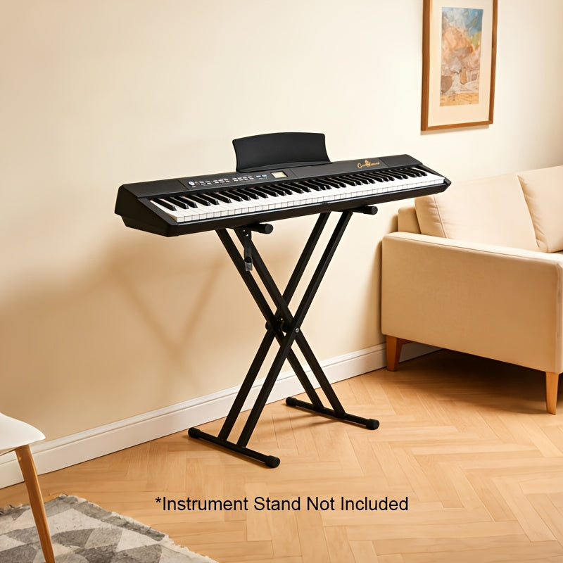 88 Keys Foldable Digital Piano, Portable Electric Keyboard, Lightweight, 22mm Key Width, 128 Rhythm, 80 Demo Songs, Ideal Choice for Beginners, Students, And Hobby Players, Instrument Stand Not Included.