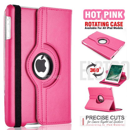Gadget & Gear 360 Degree Rotating Stand Flip Case Cover For Apple iPad 11 10th 9th 8th 7th 6th 5th 4th Air 4 5 11 13 Pro 11 13 2024